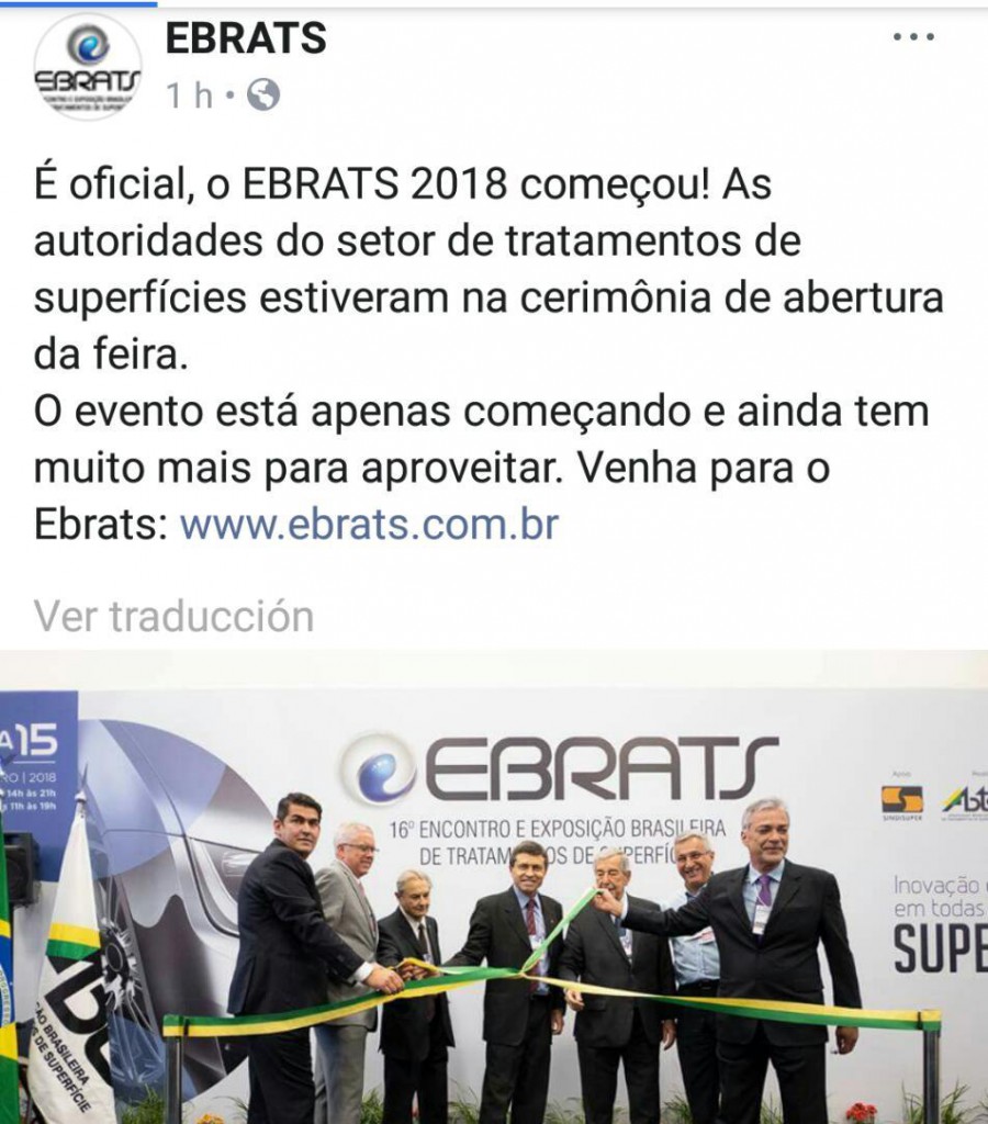 Participación de SADAM en la Feria EBRATS 2018